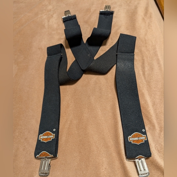 Vintage Rare Authentic Harley-Davidson Adj Suspenders With Iconic HD Logos - Picture 3 of 9